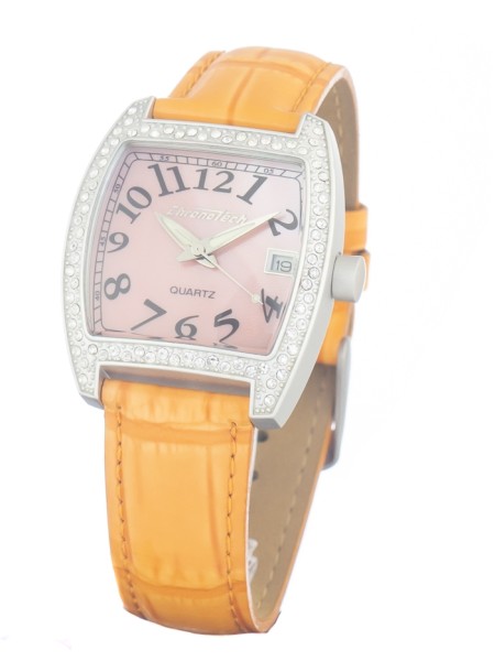Chronotech CT7435L-06 γυναικείο ρολόι, με λουράκι real leather