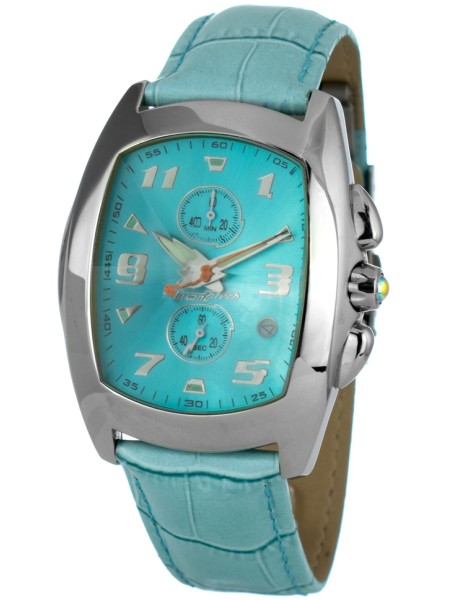 Chronotech CT7468-01 ladies' watch, real leather strap