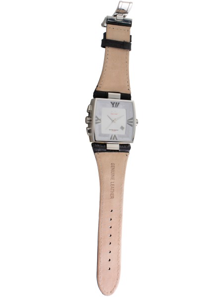 Chronotech CT7686L-01 men's watch, cuir véritable strap
