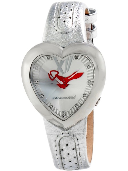 Chronotech CT7688M-08 Relógio para mulher, pulseira de cuero real