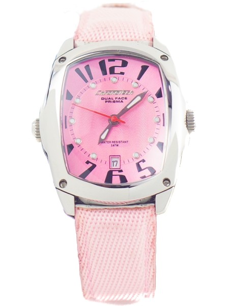 Chronotech CT7696L-04 ladies' watch, real leather strap