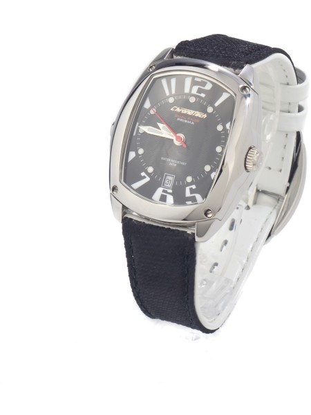 Chronotech CT7696M-01 men's watch, cuir véritable strap