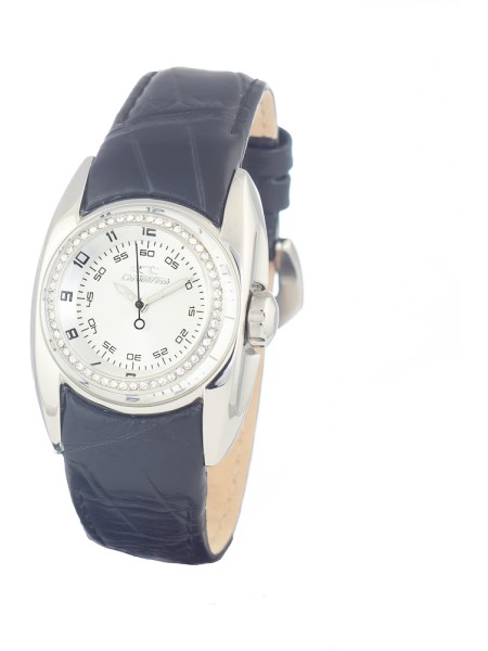 Chronotech CT7704LS-02 ladies' watch, real leather strap