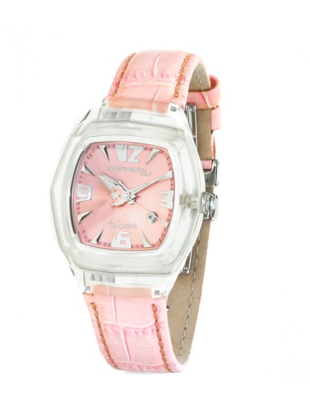Chronotech CT7888L-07 ladies' watch, real leather strap