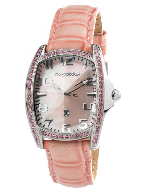 Chronotech CT7988LS-27 ladies' watch, real leather strap