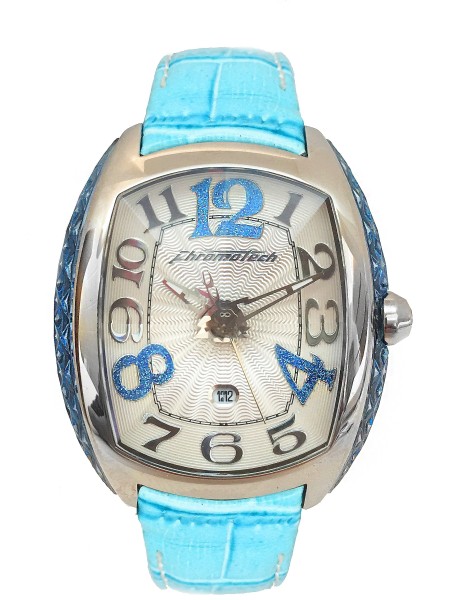 Chronotech CT7998L-01 Relógio para mulher, pulseira de cuero real
