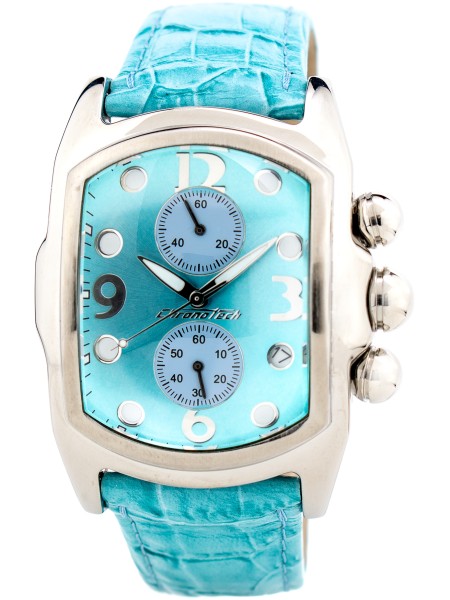 Chronotech CT9643-01 ladies' watch, real leather strap