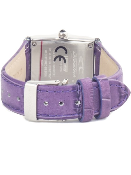 Chronotech CT7017L-08S ladies' watch, real leather strap