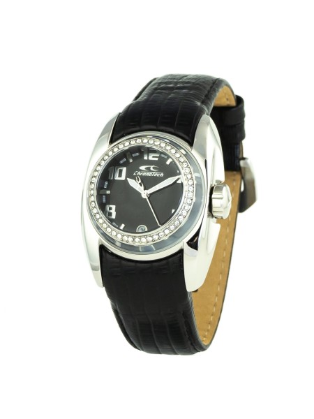 Chronotech CT7704B-11S Relógio para mulher, pulseira de cuero real