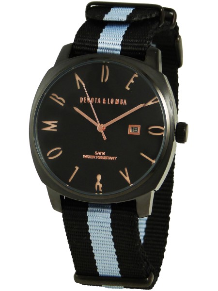 Devota & Lomba DL008MSPBKGR- men's watch, nylon strap