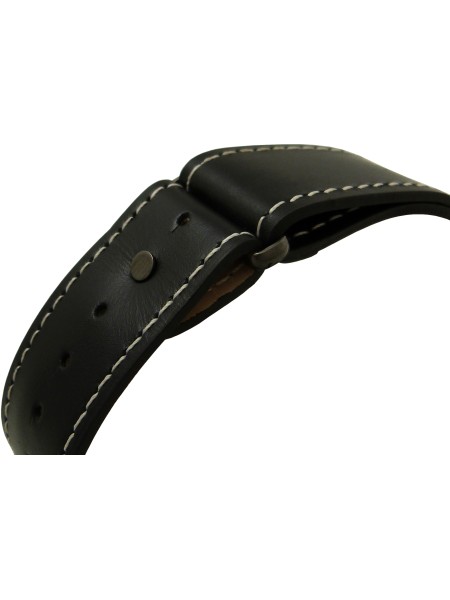 Devota & Lomba DL009M-01BKBL men's watch, real leather strap