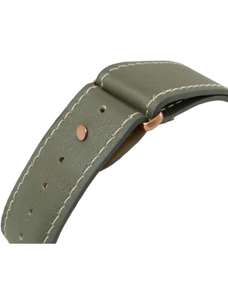 Devota & Lomba DL009M-03GRGR men's watch, cuir véritable strap