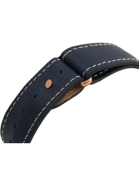 Devota & Lomba DL009MMF-03BL herrklocka, äkta läder armband
