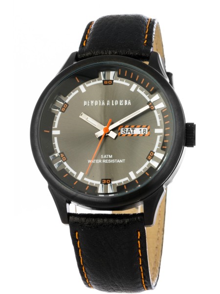 Devota & Lomba DL010M-04BKBL men's watch, cuir véritable strap
