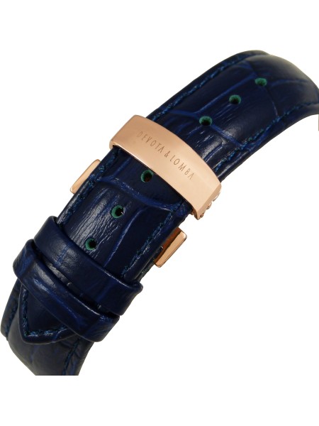 Devota & Lomba DL014ML-03BLB herrklocka, äkta läder armband