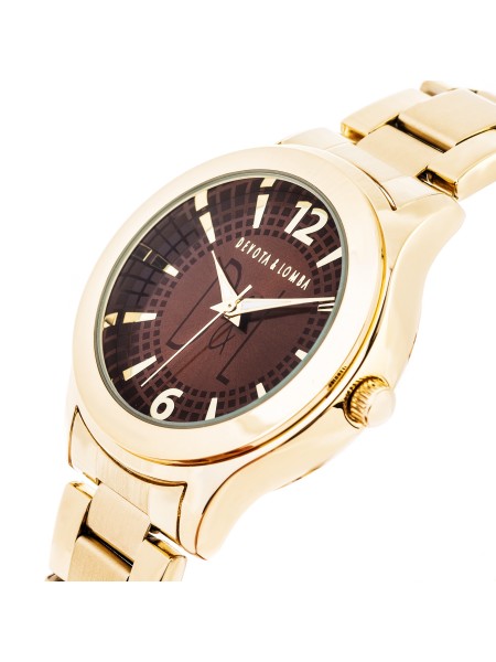 Devota & Lomba DL001W-02BROW Relógio para mulher, pulseira de acero inoxidable