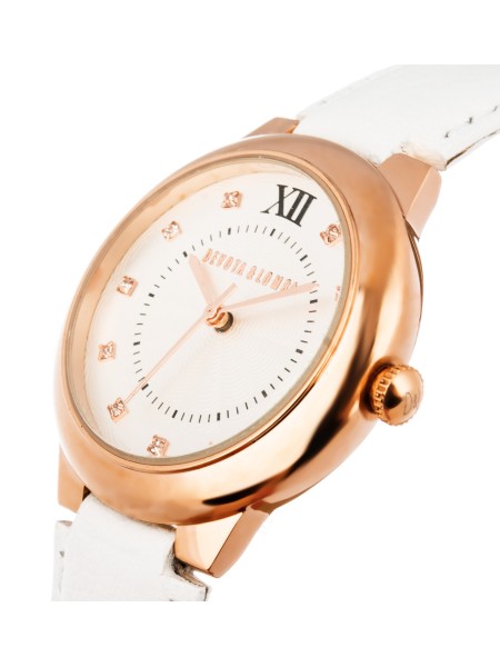Devota & Lomba DL006W-03WHIT Relógio para mulher, pulseira de cuero real
