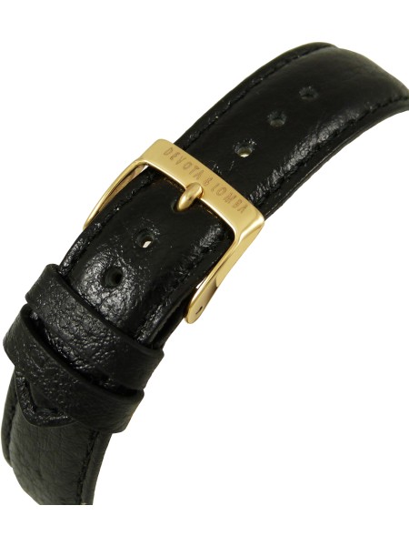 Montre pour dames Devota & Lomba DL006WN-02BLA, bracelet cuir véritable