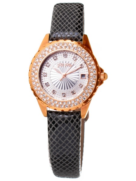 Folli Follie WF1B006STN Relógio para mulher, pulseira de cuero real