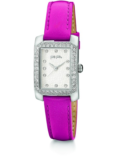 Folli Follie WF13A053SSS Relógio para mulher, pulseira de cuero real