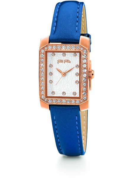 Folli Follie WF13B053SSA Relógio para mulher, pulseira de cuero real
