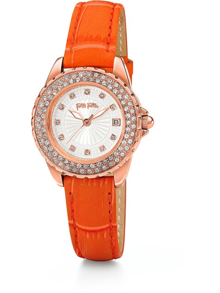 Folli Follie WF13B071STS Relógio para mulher, pulseira de cuero real