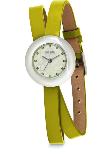 Folli Follie WF13F030SSF Relógio para mulher, pulseira de cuero real
