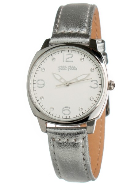 Folli Follie WF14T021SSS Relógio para mulher, pulseira de cuero real