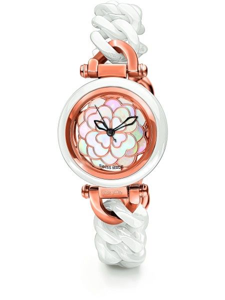 Folli Follie WF15R005BPW Relógio para mulher, pulseira de cerámica