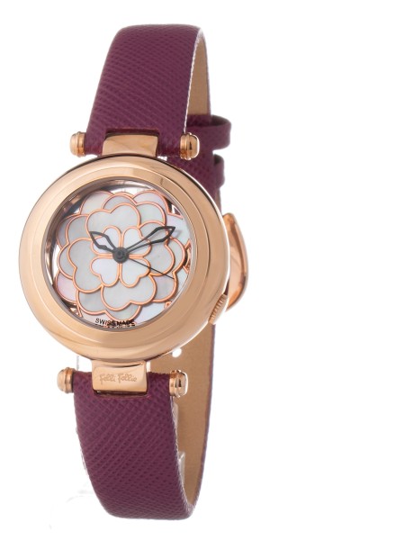 Folli Follie WF15R009SP Relógio para mulher, pulseira de cuero real