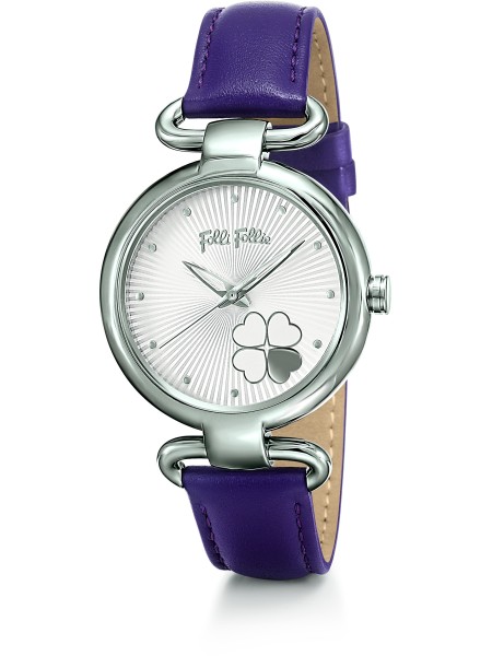 Folli Follie WF15T029SPL Γυναικείο ρολόι, real leather λουρί