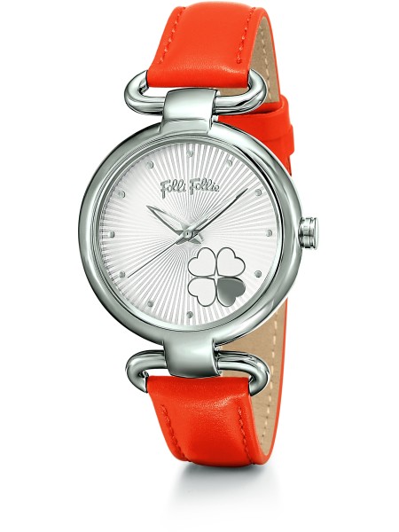 Folli Follie WF15T029SPW Relógio para mulher, pulseira de cuero real
