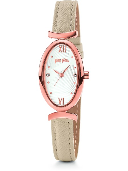 Folli Follie WF16R031SSB dámske hodinky, remienok real leather