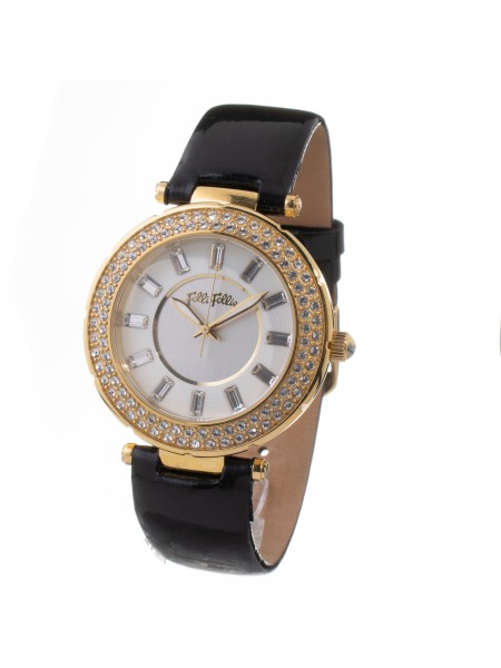 Folli Follie WF1C020SSZ Relógio para mulher, pulseira de cuero real