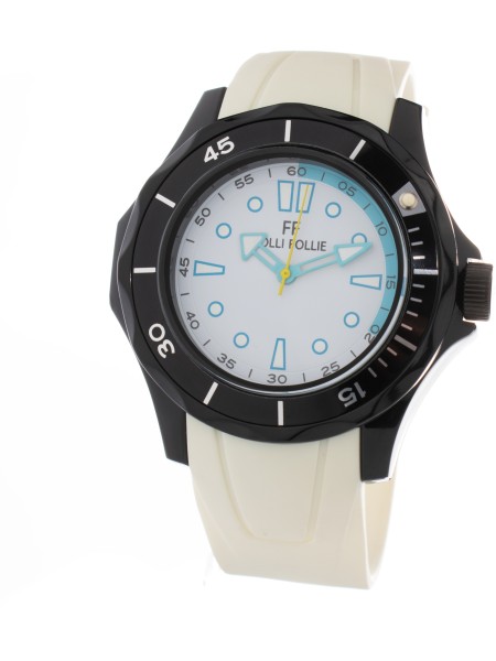 Folli Follie WT13P001ZPW Relógio para mulher, pulseira de silicona