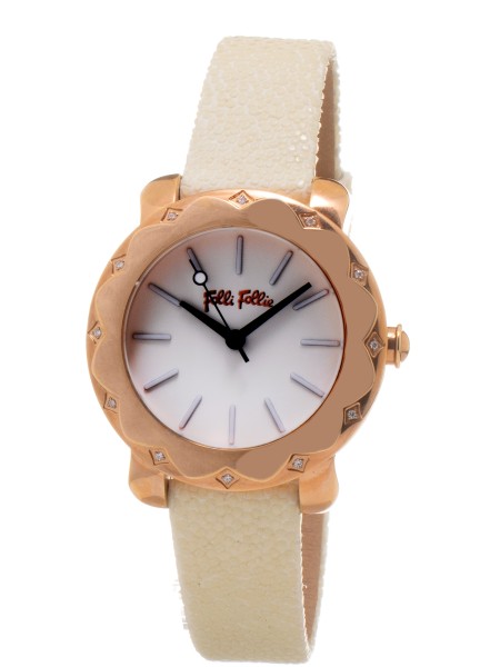 Folli Follie WF14B002SPS γυναικείο ρολόι, με λουράκι real leather