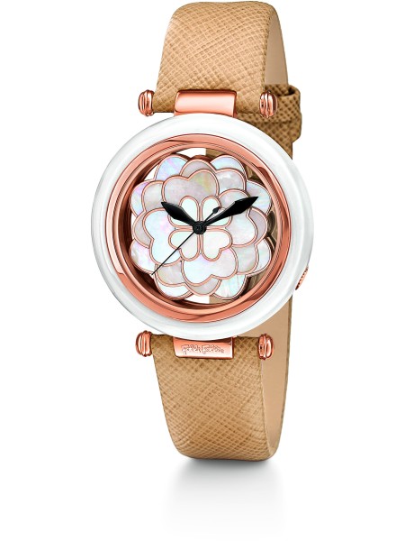 Folli Follie WF14R008SPW Relógio para mulher, pulseira de cuero real