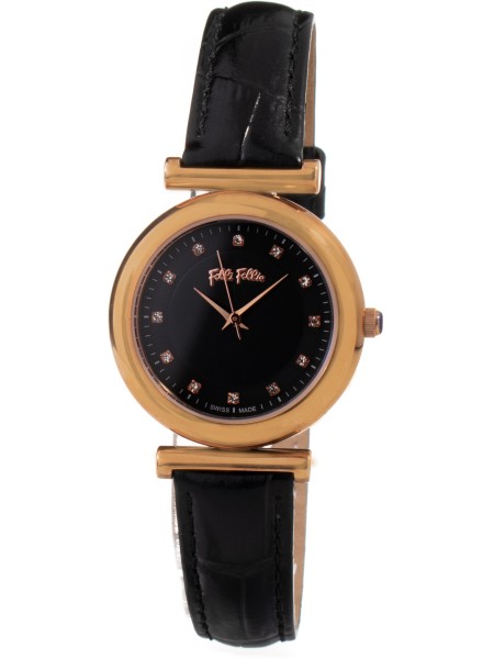 Folli Follie WF16R022SSK Relógio para mulher, pulseira de cuero real