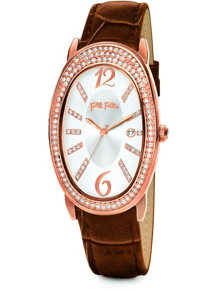 Folli Follie WF2B012STWM γυναικείο ρολόι, με λουράκι real leather