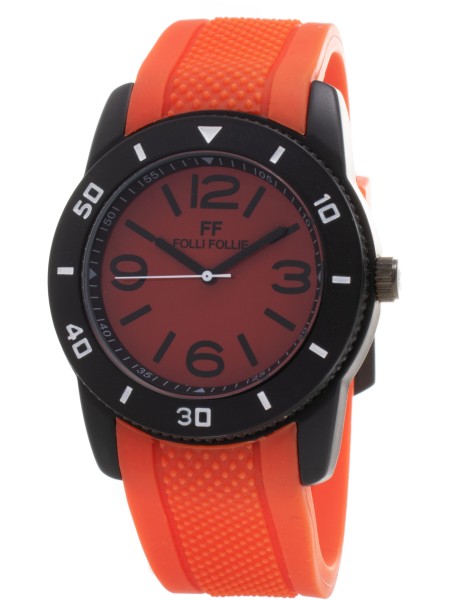 Folli Follie WT13K002ZPR γυναικείο ρολόι, με λουράκι silicone