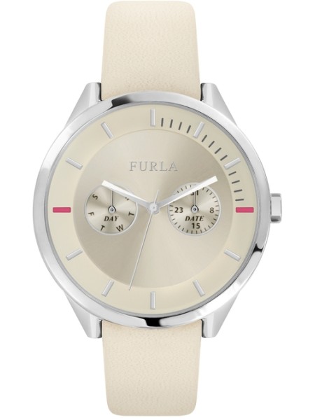 Furla R4251102547 ladies' watch, real leather strap