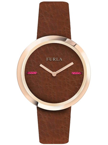 Furla R4251110508 ladies' watch, real leather strap