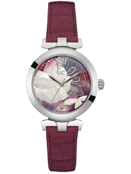 Gc Y22005L3 Γυναικείο ρολόι, real leather λουρί
