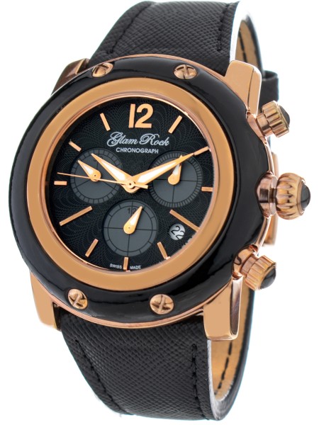 Glam Rock GR10143 γυναικείο ρολόι, με λουράκι real leather