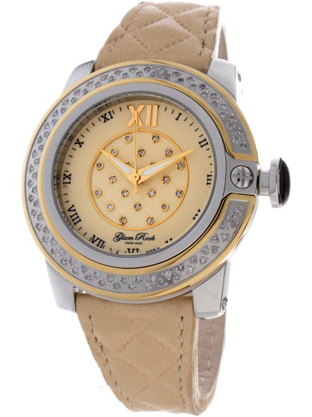 Glam Rock GR32062D Relógio para mulher, pulseira de cuero real