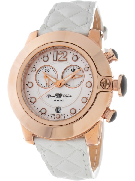 Glam Rock GR32166R Relógio para mulher, pulseira de cuero real