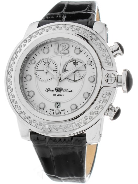 Glam Rock GR32174D Relógio para mulher, pulseira de cuero real