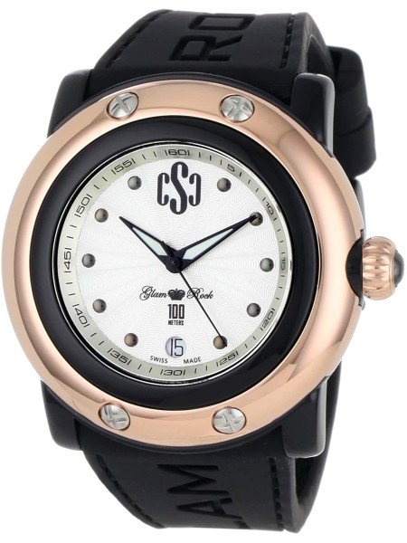 Glam Rock GR62019 γυναικείο ρολόι, με λουράκι silicone