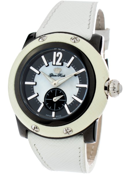 Glam Rock GR10015 ladies' watch, real leather strap