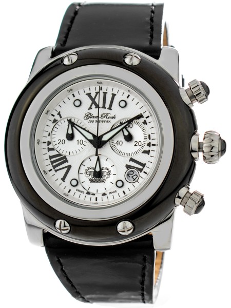 Glam Rock GR10059 dámske hodinky, remienok real leather
